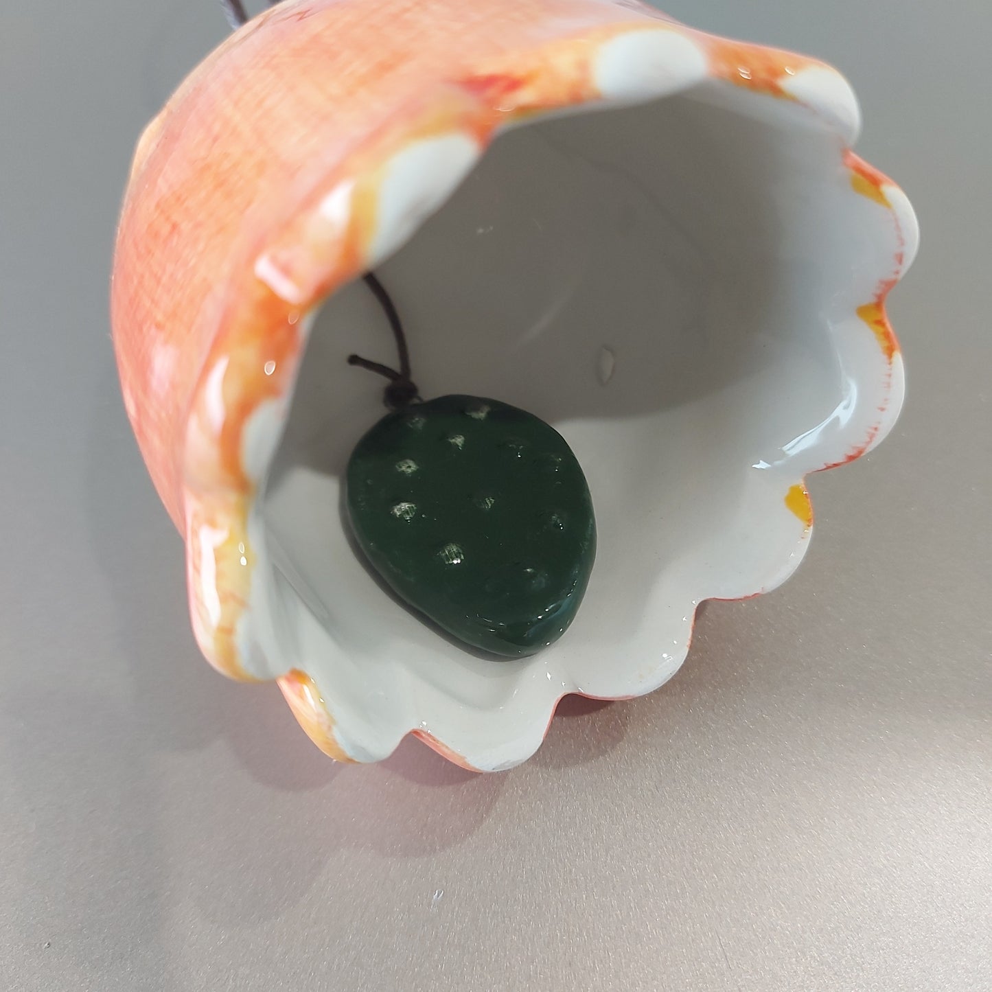 Enzo De Gasperi, decorazione d'appendere ficodindia campana, h8xd7 cm