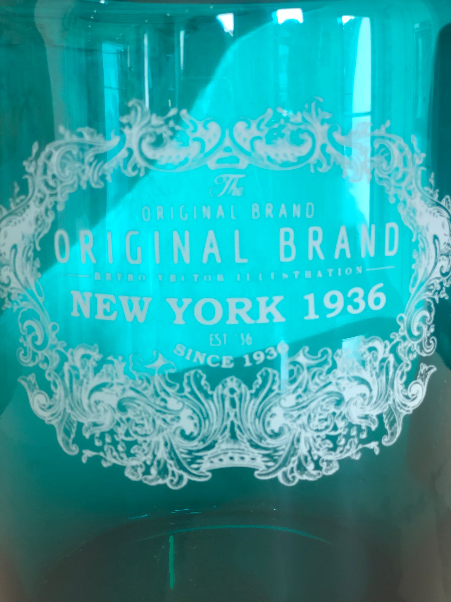 La Fabbrica del Verde, vaso vintage di vetro blu Original Brand, VET251