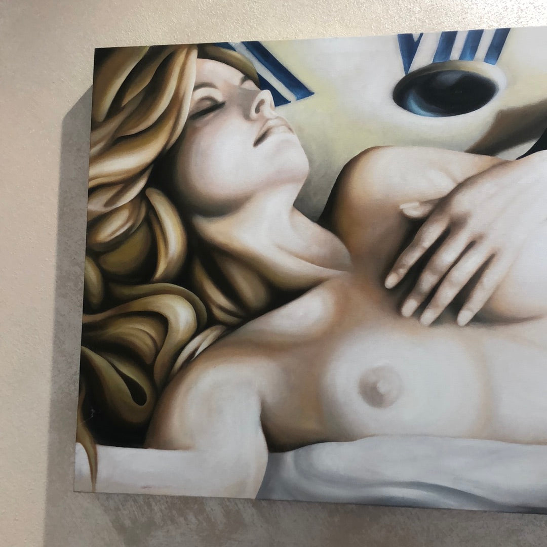 Dorta Raffaella, quadro "Tempo Femminile", olio su tela, 80x50