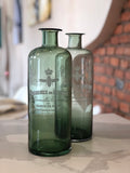 La Fabbrica del Verde, vaso vintage di vetro verde Cremones de Fenetre, VET252