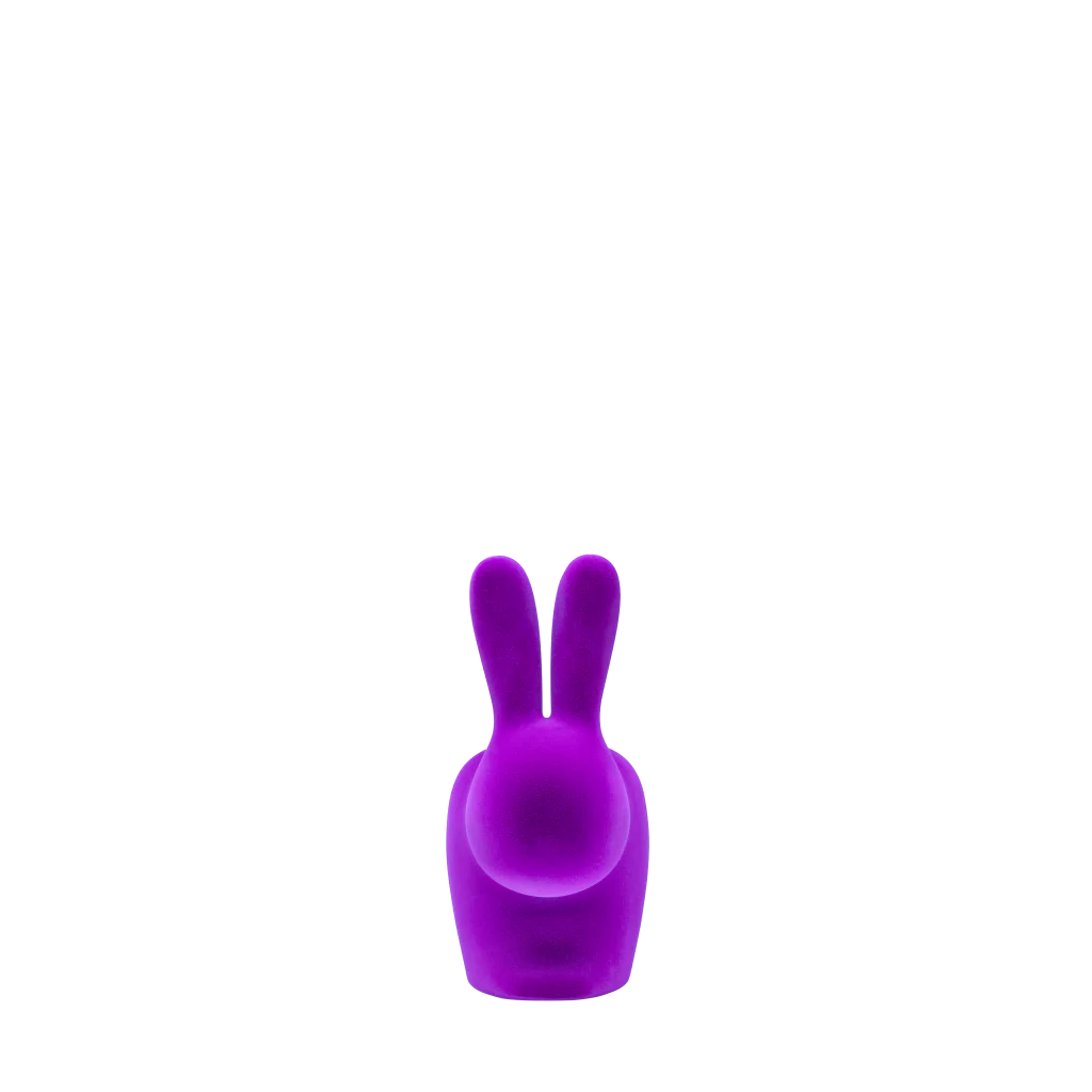 Qeeboo, Rabbit Xs Bookend velluto Viola