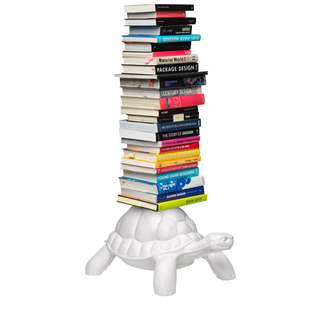 Qeeboo Turtle Carry Bookcase BIANCO