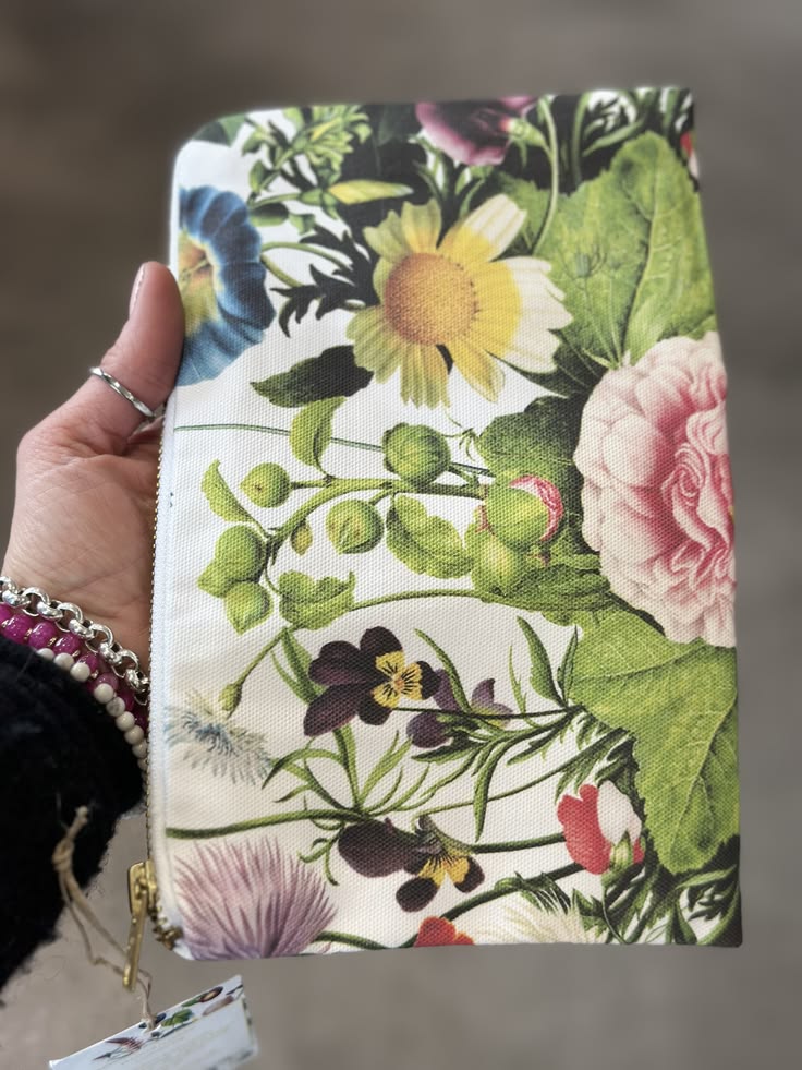Koustrupco, Trousse con motivo floreale - 100% cotone biologico
