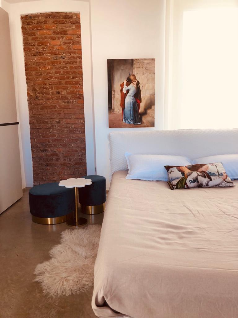 Dorta Raffaella, painting "Kiss of Hayez", oil on canvas, H100xL70 cm