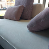 Art Nova, divano Filiph Air da 195x125 cm con schienali mobili, cuscini e poggiareni