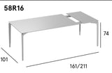 Fast, tavolo Allsize metallo grigio allungabile, L161/211xP100xH74 cm