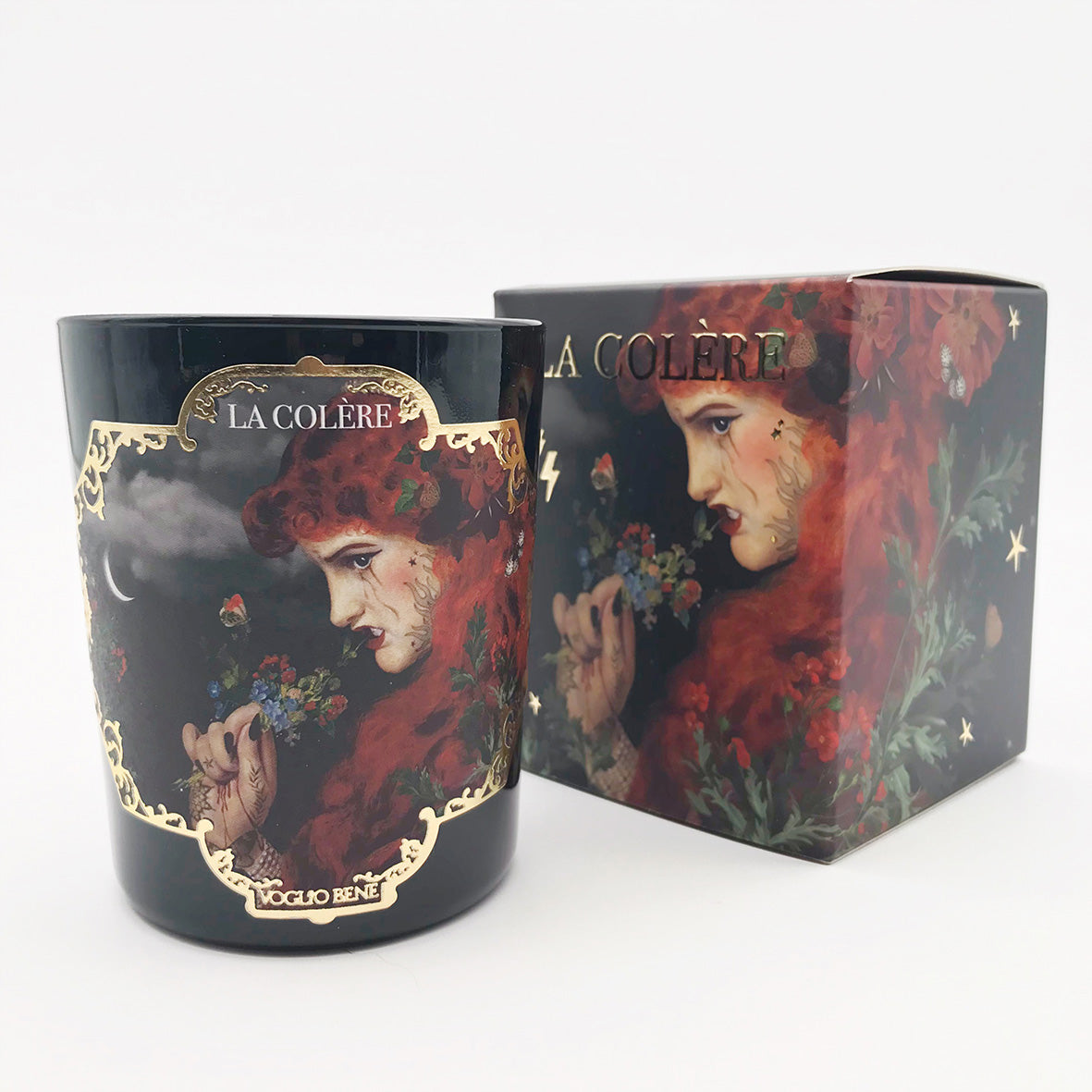 I Love You, anger candle with glass container, 40h