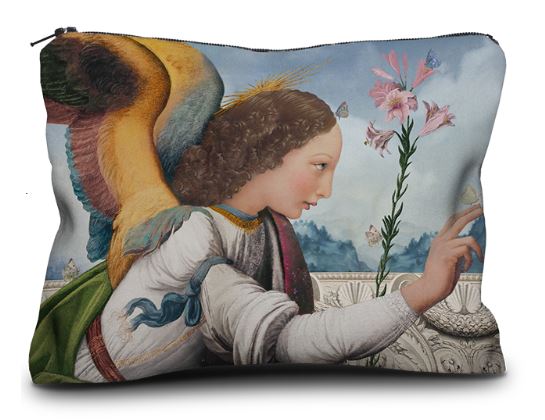 I Love You, Arcangelo pouch/kit, velvet, 17x23 cm