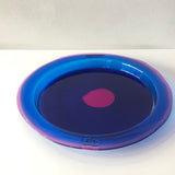 Corsi Design, Vassoio Try Tray Round 1835 (fucsia trasparente, blu klein) taglia M