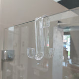 Colombo Design, gancio per doccia/termoarredo in abs trasparente