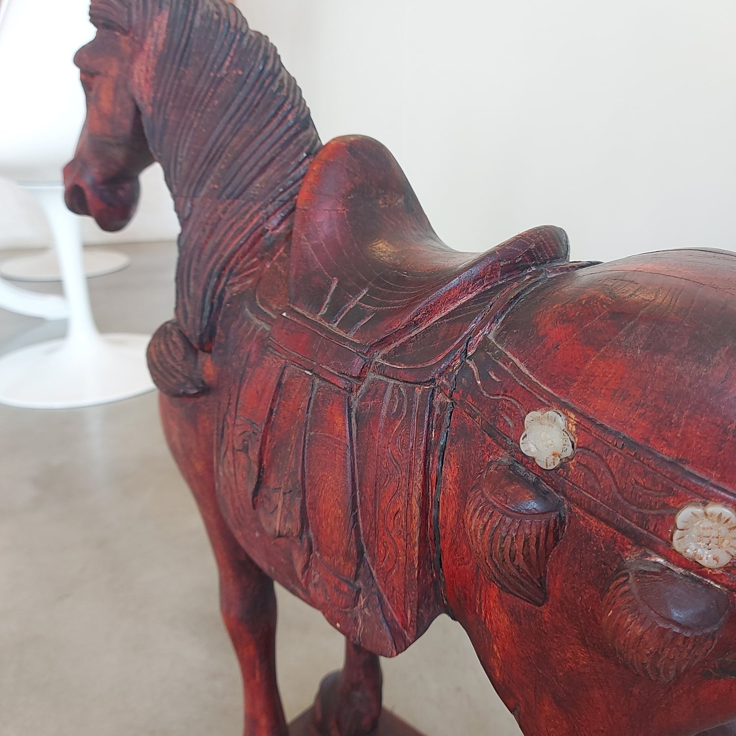 The Traveler's Treasure, Tung Horse, painted wood