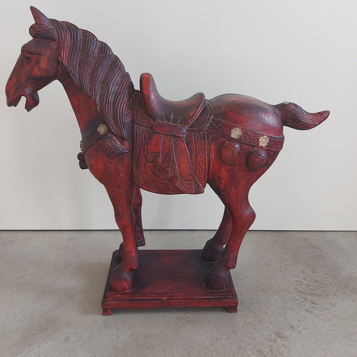 The Traveler's Treasure, Tung Horse, painted wood