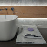 Mirabello Carrara, Coppia 1+1 Luxury grigio, cotone, 40x55 - 60x100