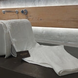 Mirabello Carrara, Pair 1 + 1 White overlogo, cotton, 40x55 / 60x100