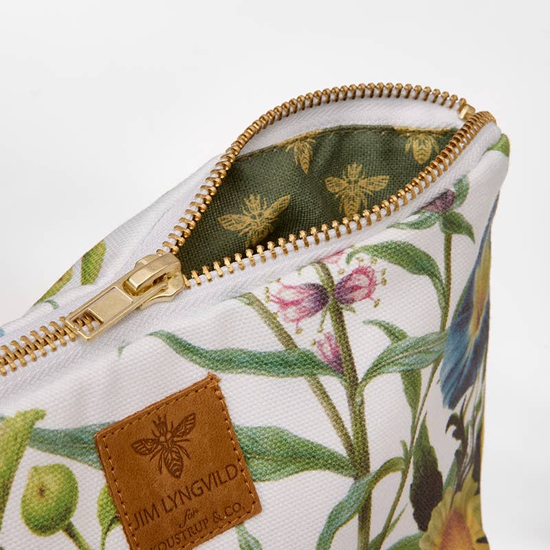 Koustrupco, Trousse con motivo floreale - 100% cotone biologico