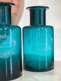 La Fabbrica del Verde, vaso vintage di vetro blu Original Brand, VET251