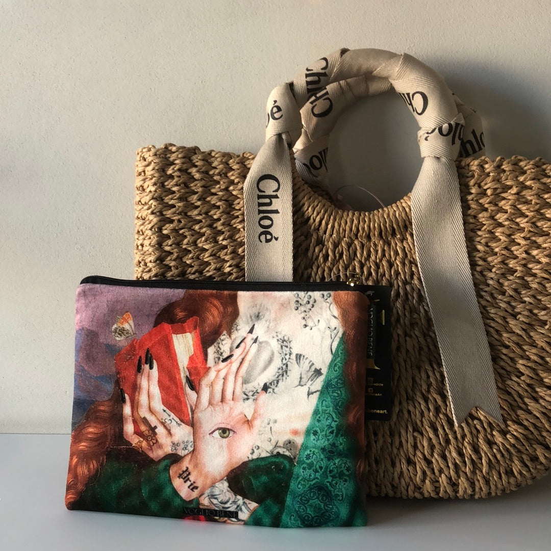 Voglio Bene, pochette/trousse Prie, 17x23 cm