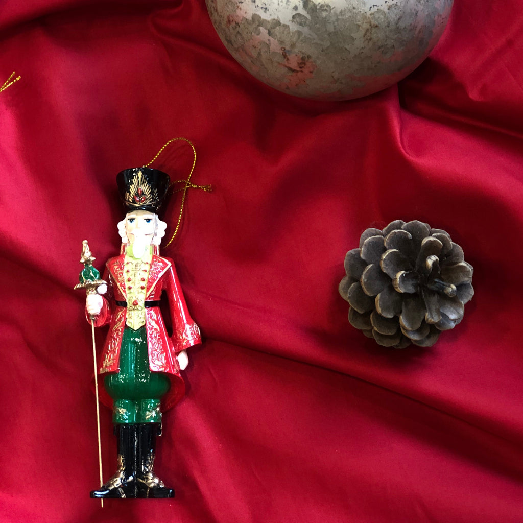 Enzo De Gasperi, Decorazione di Natale poly soldatino da appendere, h16,5 cm