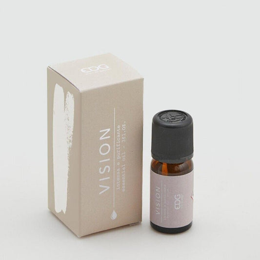 Enzo De Gasperi, olio essenziale sinergia Vision 10 ml, intensa e purificante al pompelmo, arancio, menta, cacao e fiori mediterranei