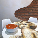 Elite To Be ceramic bowl mod. Rainbow 29 x 29 x 11 cm white / orange