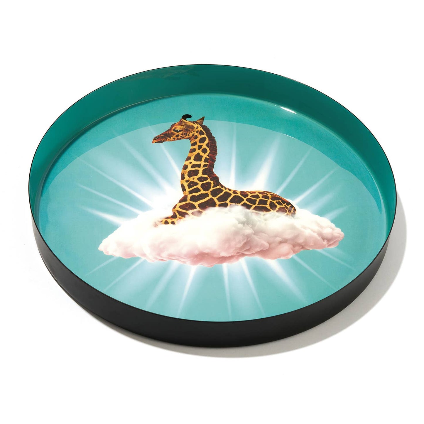 Gangzaï Design, Piatto rotondo Celestine, giraffa