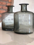 La Fabbrica del Verde, Sel de Mer gray glass vase, VET250