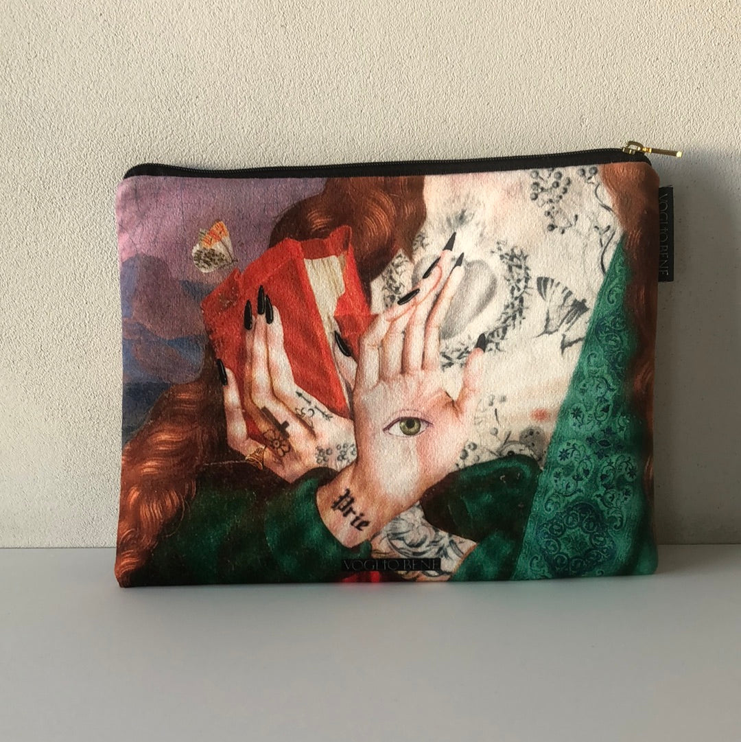 Voglio Bene, pochette/trousse Prie, 17x23 cm