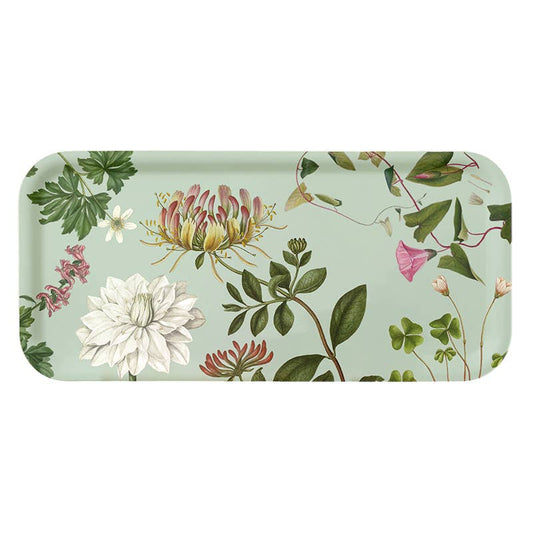 Koustrupco, Vassoio da portata in legno Flora Danica 32x15 cm - Made in Europe