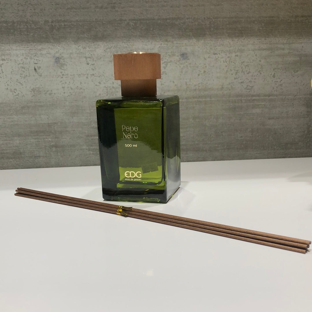 Enzo De Gasperi, profumo d'ambiente con diffusore con tappo in legno 500 ml con bastoncini