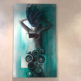 Dorta Raffaella, painting "Spiral Woman", oil on canvas, 70x120