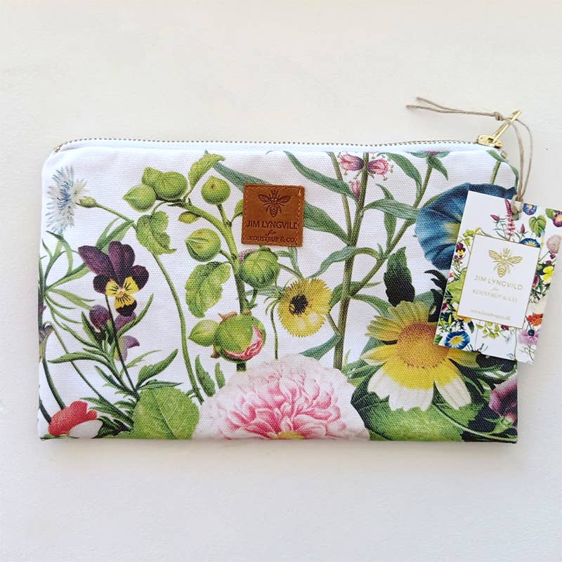 Koustrupco, Trousse con motivo floreale - 100% cotone biologico