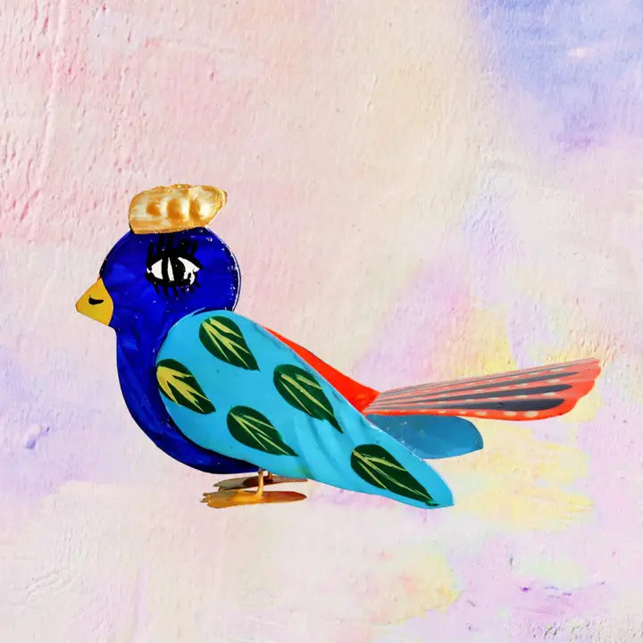 Pink Pampas, Teca with Mexican artisanal wings 1 celebrating freedom