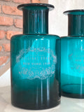 La Fabbrica del Verde, Original Brand blue glass vase, VET251