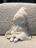 Enzo De Gasperi, bambola decorativa bimba dress, h47 cm