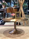 Abhika, Kampai coffee table, gold metal, H40xD77 cm