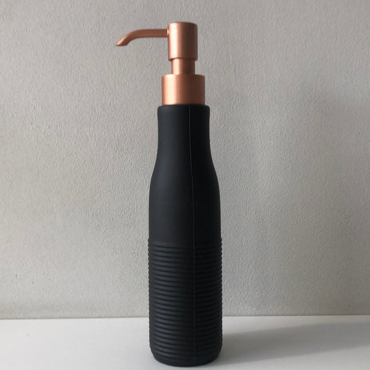 Geelli, Regina Dispenser 250 ml with chromed pump in sand color gel, designer Monica Graffeo, GRB-250-C21