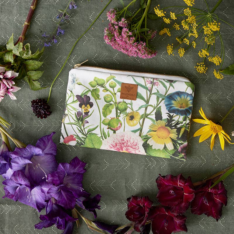 Koustrupco, Trousse con motivo floreale - 100% cotone biologico