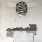 Paolo Fiorellini, quadro "L'angelo", Ecce Homo, alluminio, cemento e legno, 100x170
