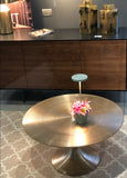Abhika, tavolino Kampai, metallo oro, H40xD77 cm