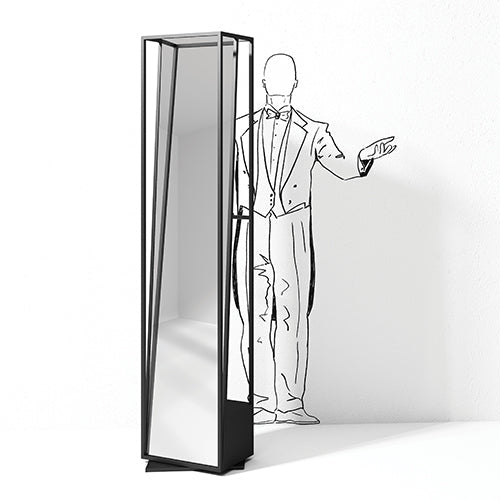 Minottiitalia, Specchio girevole Cage metallo antracite