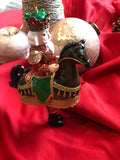 Enzo De Gasperi, Decorazione di Natale snodata a forma di soldatino a cavallo da appendere, h16,5 cm