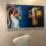 Dorta Raffaella, quadro "Passione Surreale", olio su tela, 140x80