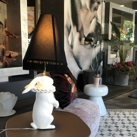 Abhika, Rabbit table lamp, ceramic, h76 cm