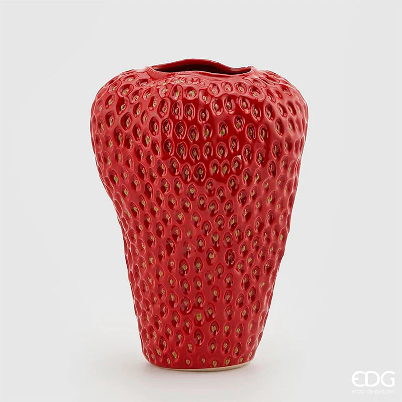 Enzo De Gasperi, vaso Chakra fragola L, H37 x D25 cm