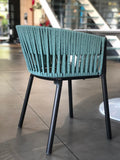 Fast mod. Forest armchair in aluminum color Maracuja, with Patio Tobacco cushion included