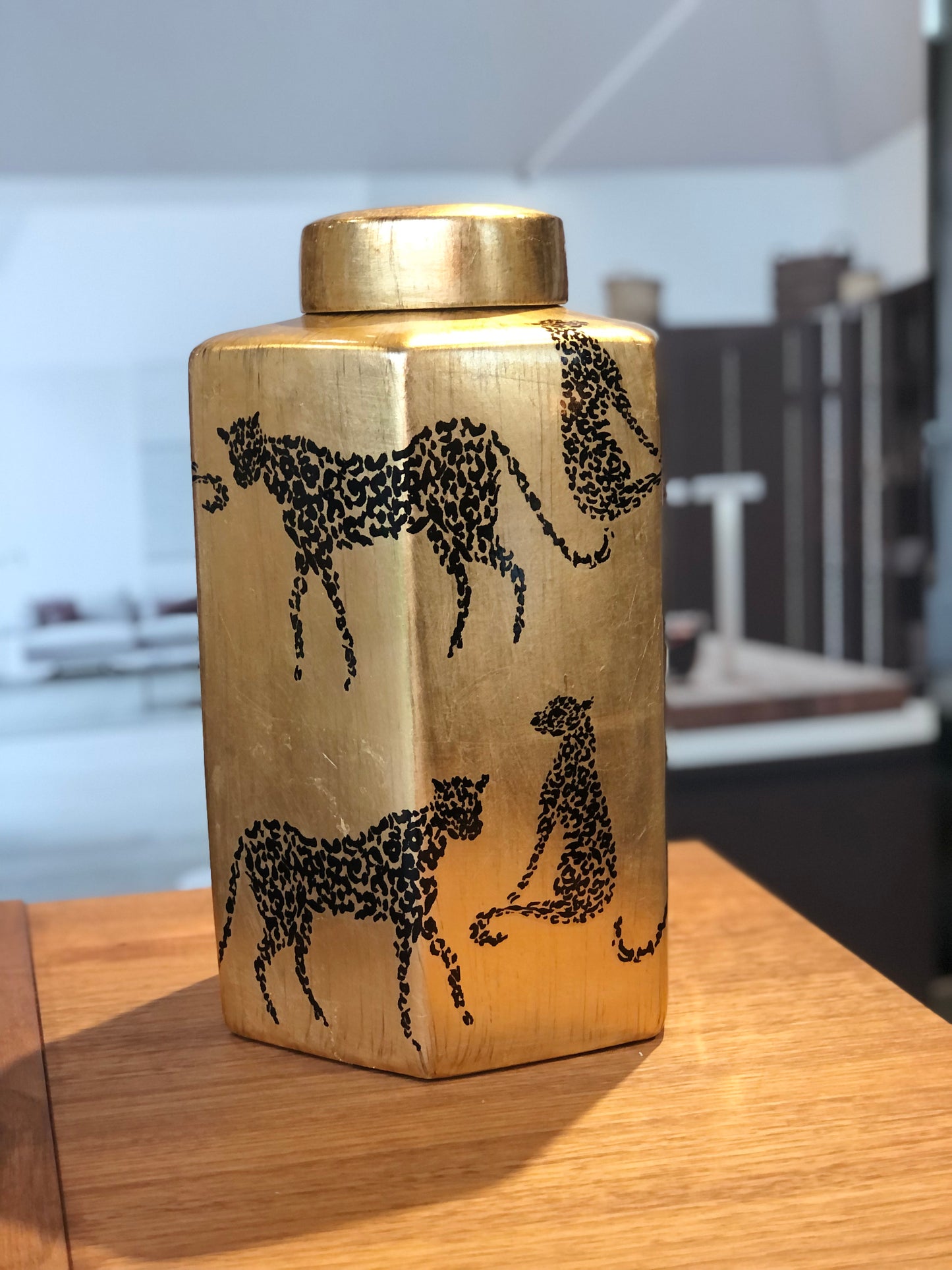 Abhika, vaso Wild L oro, h34x20x19 cm