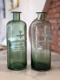 La Fabbrica del Verde, vaso vintage di vetro verde Cremones de Fenetre, VET252