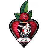 Miho, cuore decorativo Save Me/Salvami, mdf, 16,5x5x25 cm