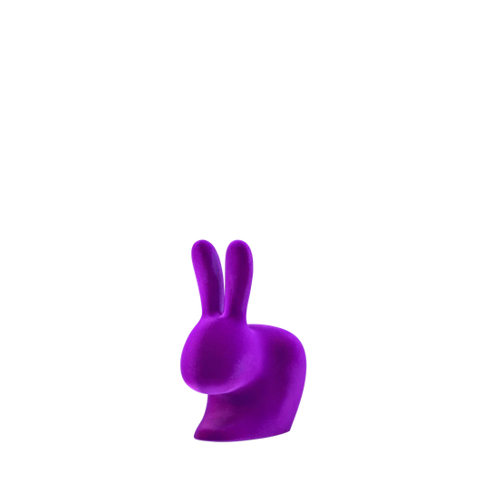 Qeeboo, Rabbit Xs Bookend velluto Viola