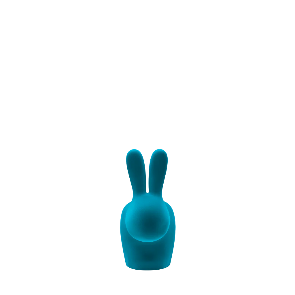Qeeboo, Rabbit Xs Bookend velvet light blue